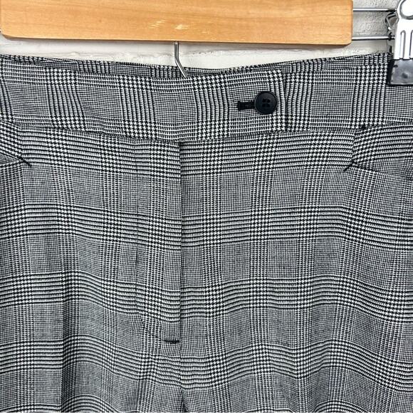 Talbots Herringbone Houndstooth Curvy Fit Wool Blend Trouser Pants Size 12 - Picture 7 of 12